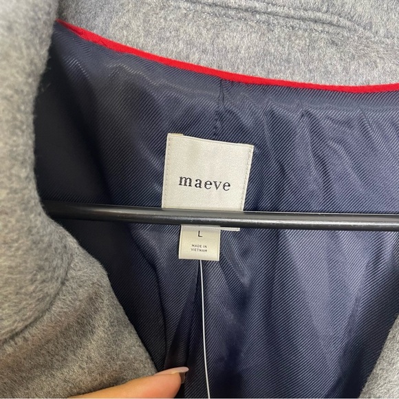 Maeve by Anthropologie Relaxed Cocoon Coat Sz L - Picture 6 of 7